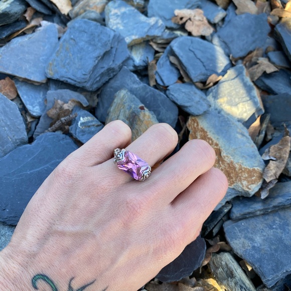 New! Sterling Silver Pink Topaz - Picture 3 of 4